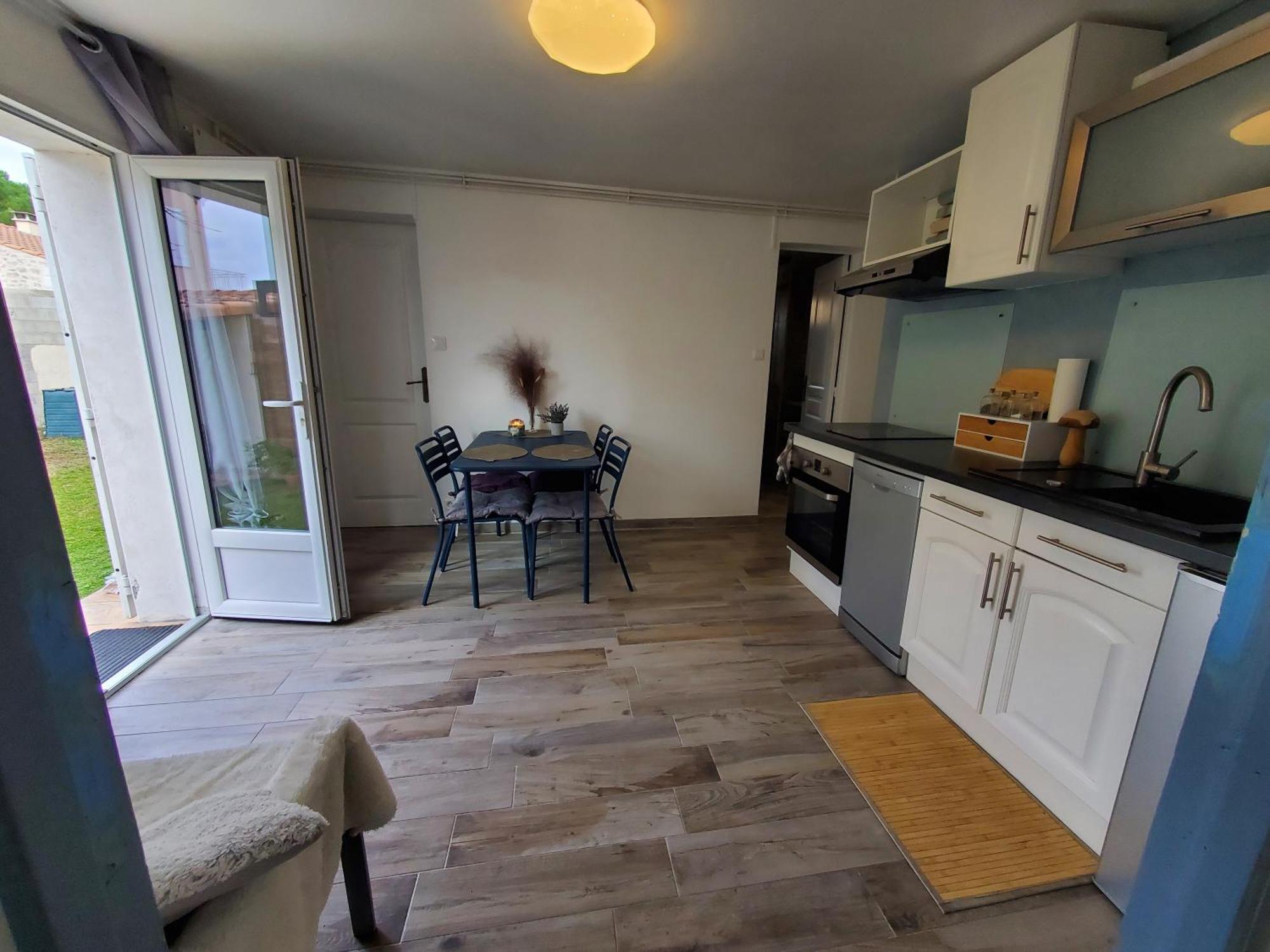 Appart 28m2 avec jardin et parking privés, chambre séparée Milhaud Exterior foto
